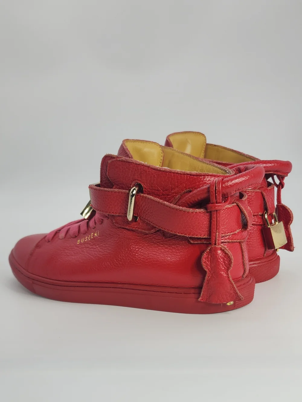 Red Authentic Buscemi Alta Sneakers Size 40